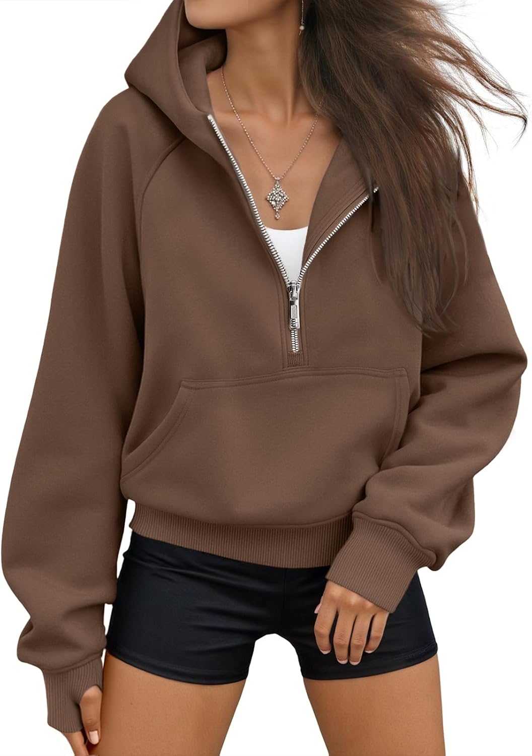 AUTOMET Sudaderas con capucha de mujer, sudaderas de forro polar para otoño, conjuntos de moda, sudaderas para hacer ejercicio, chaquetas con cremallera Y2K de invierno, sudaderas de gran tamaño, ropa