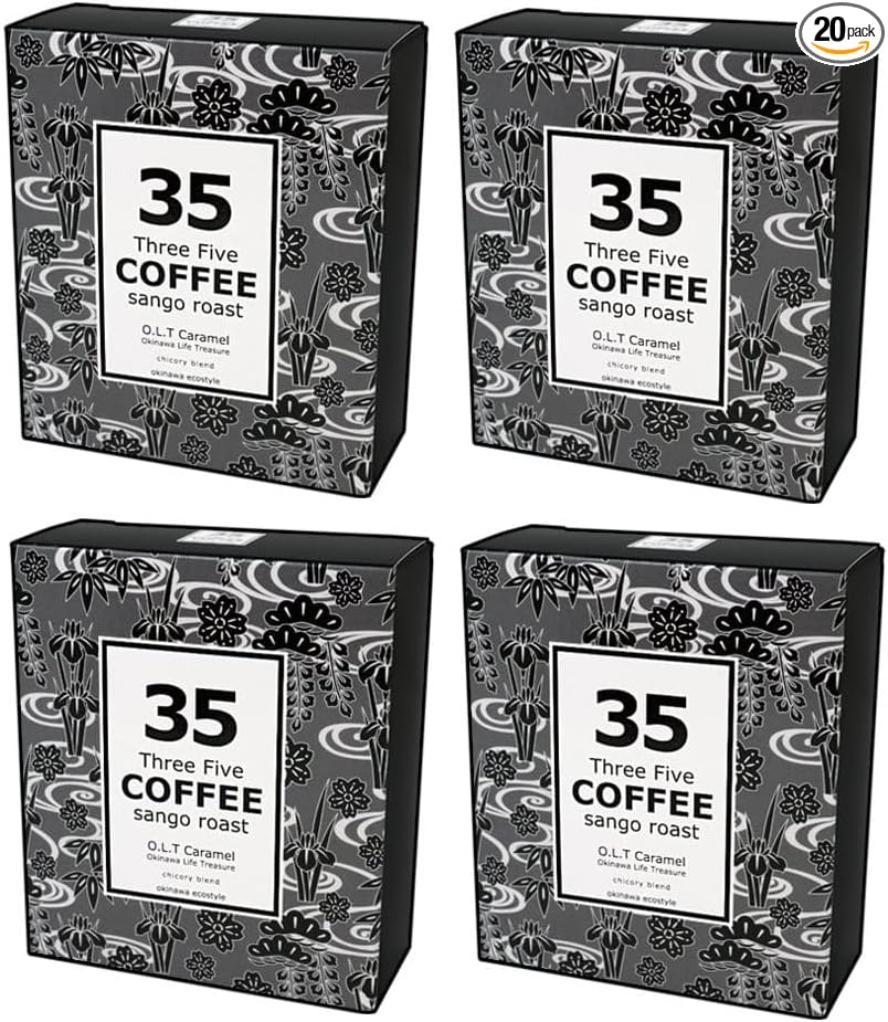 35COFFEE Coffee ISLAND SPECIAL Coral Roast Chicory Blend Tetra Bag Coffee 1 Box (5 Pack) Okinawa Souvenir