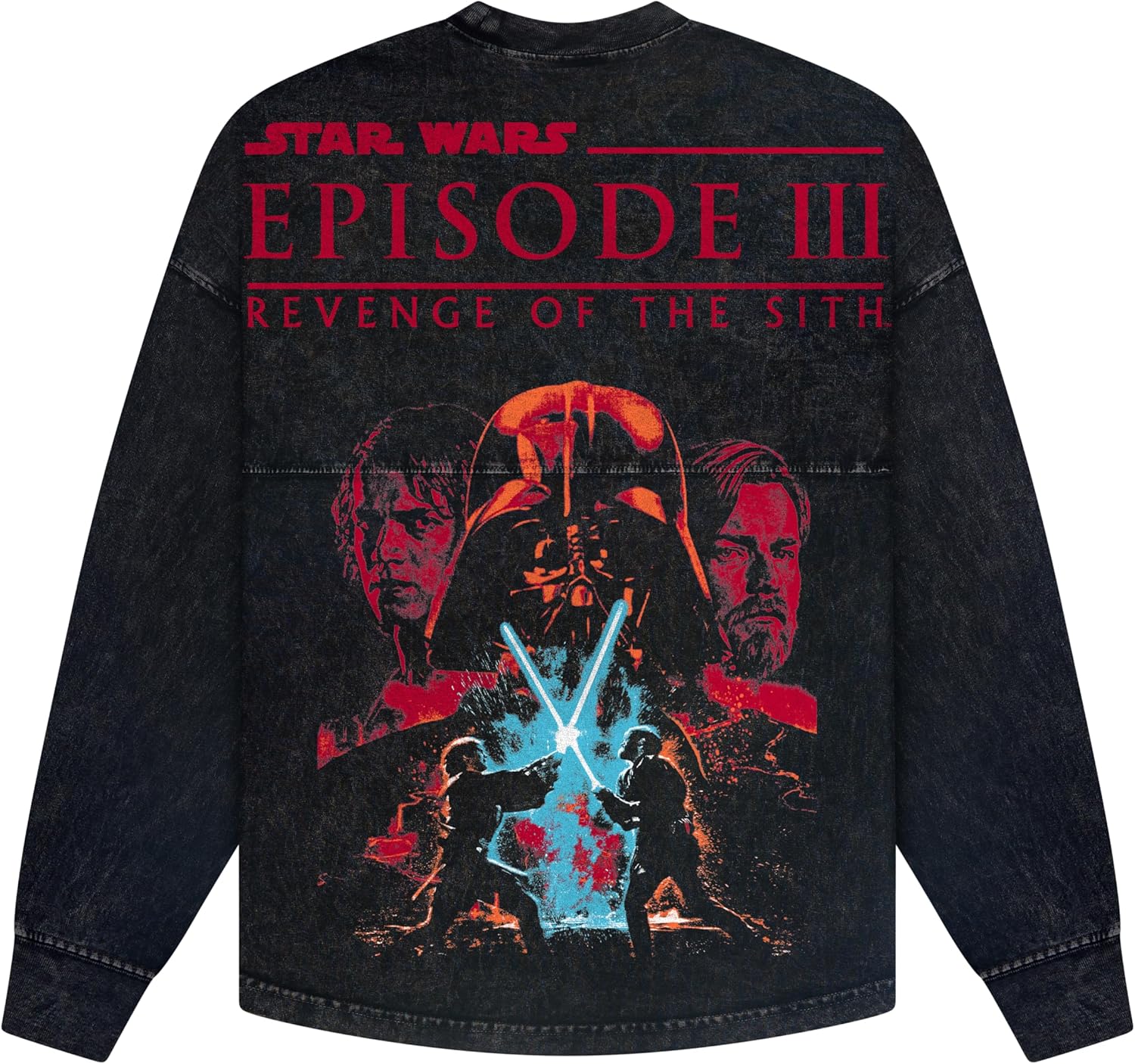 Spirit Jersey STAR WARS, colección oficial de Disney Star Wars, camiseta de manga larga de gran tamaño, unisex, 100% algodón