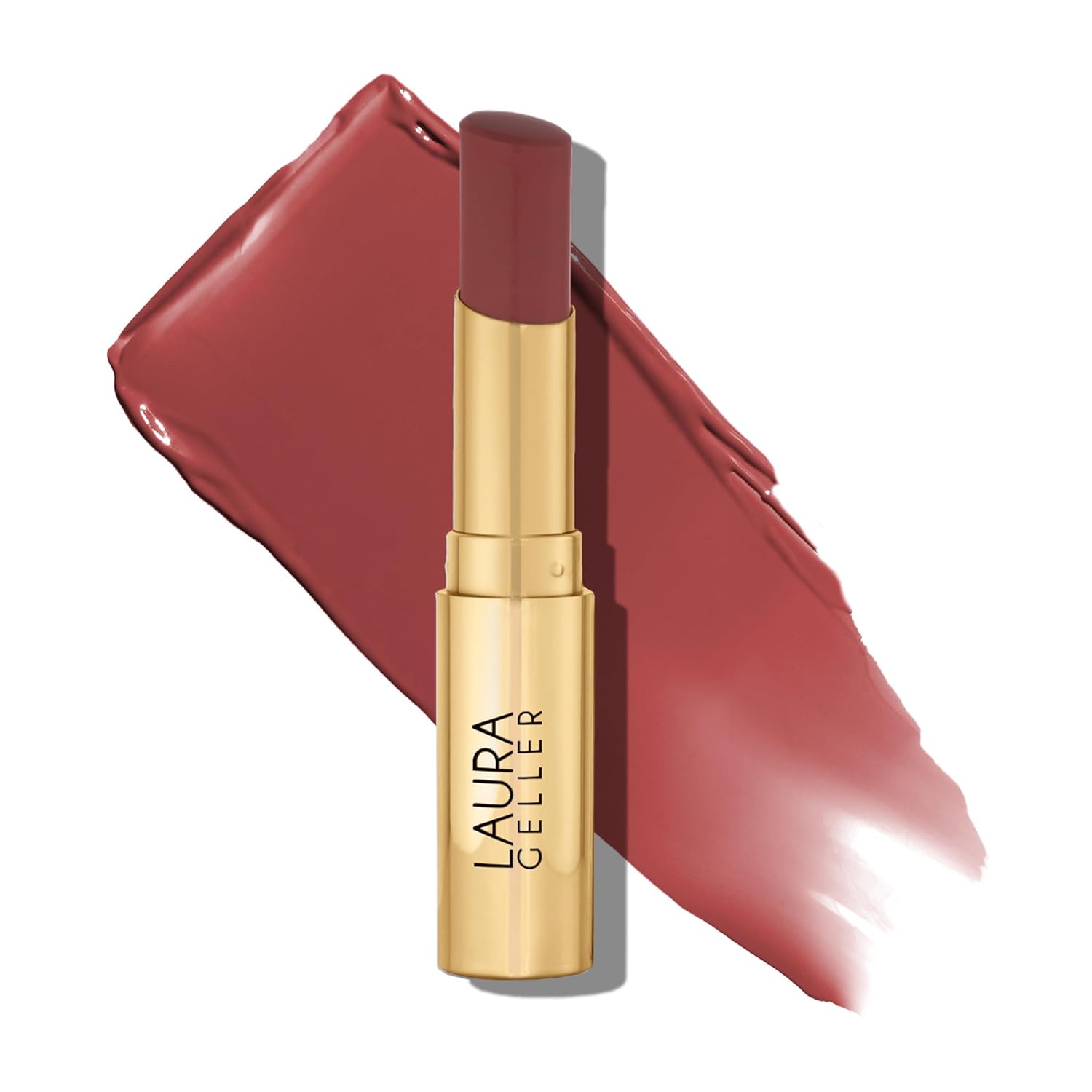 LAURA GELLER NEW YORK Bálsamo en gel hidratante con color para labios - In the Buff - Vitamina E hidratante - Acabado semibrillante