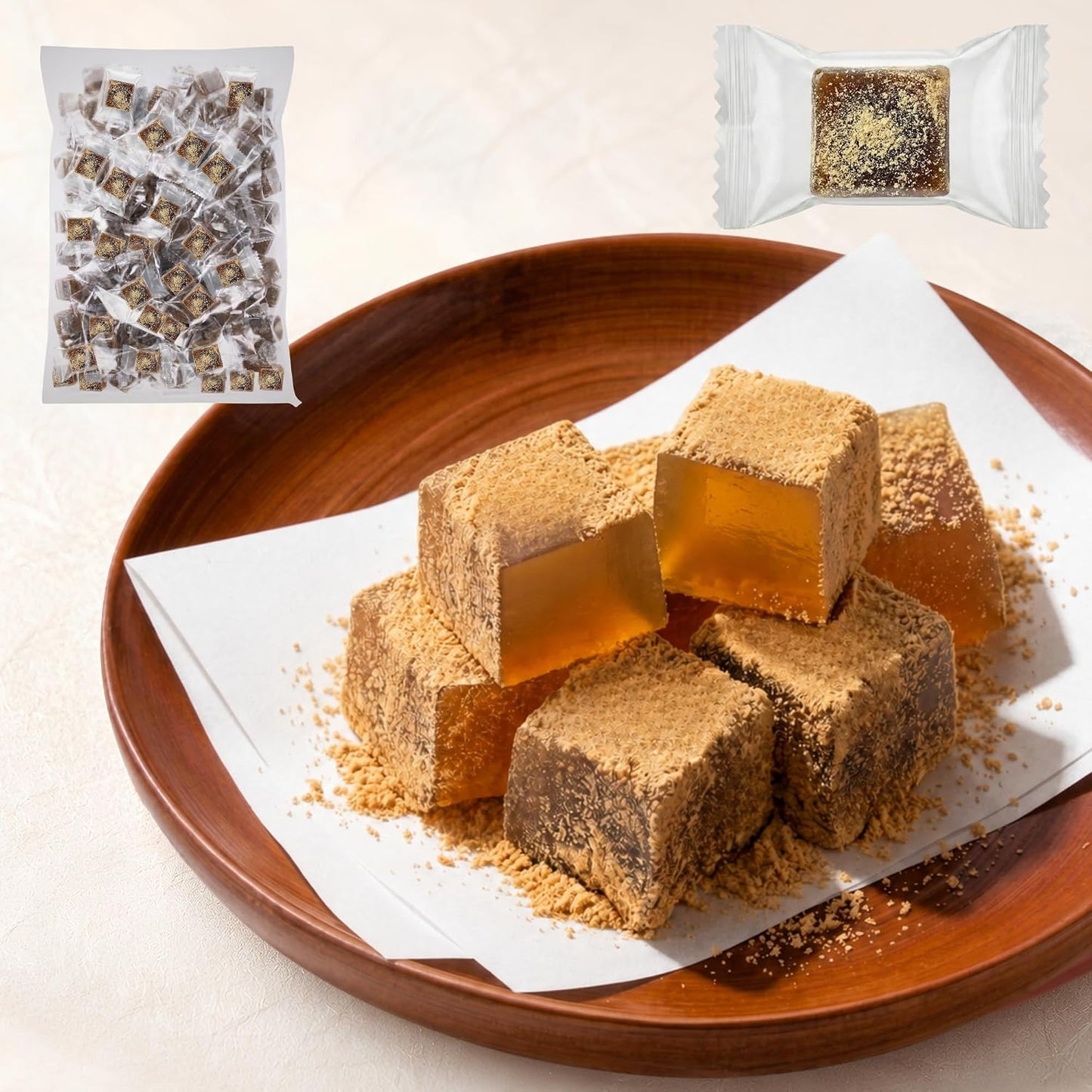 Alneka Mini Adzuki Yokan Yokan Japanese Sweets, Individual Packaging, 17.6 oz (500 g), Estimated Quantity: Approximately 50 Pieces, Made in Japan