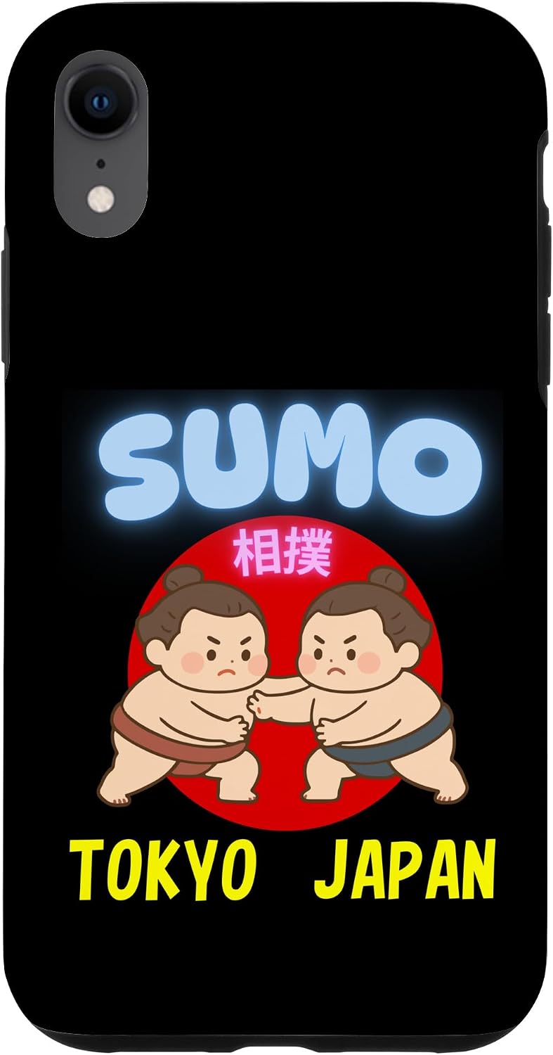 かわいい 相撲 日本 東京 お土産 カワイイスタイル デザイン スマホケース iPhone 14 Plus 用