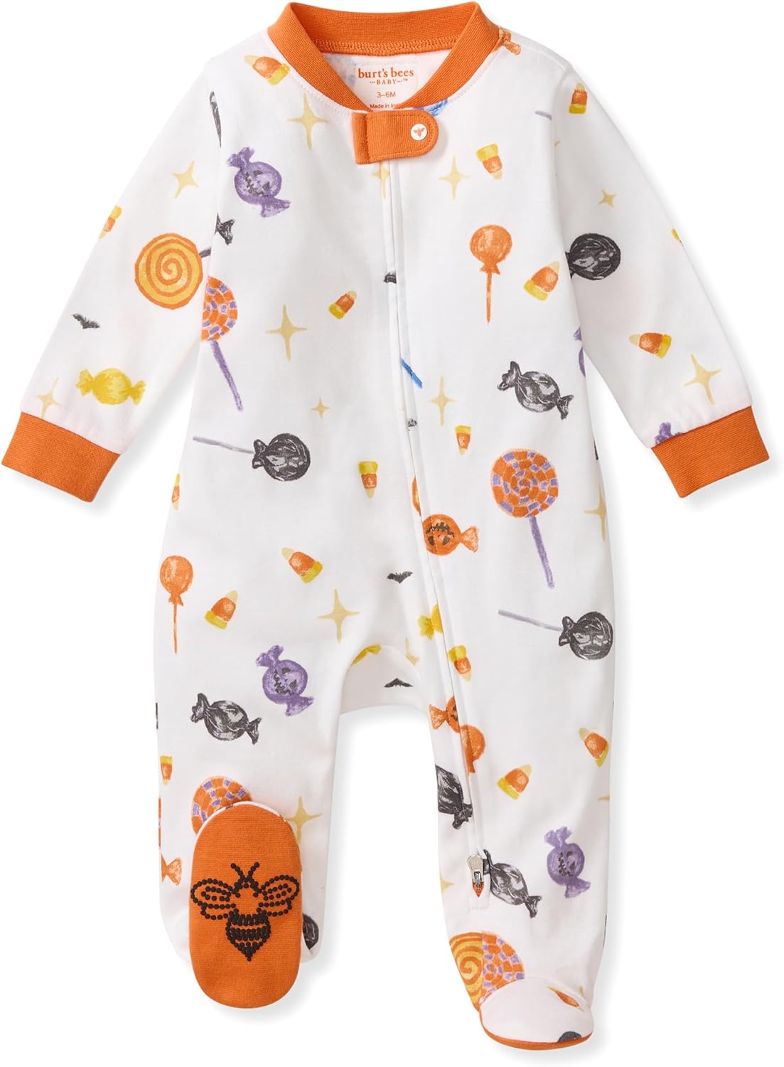 Burt's Bees Baby Pijama con pies de algodón orgánico para niños