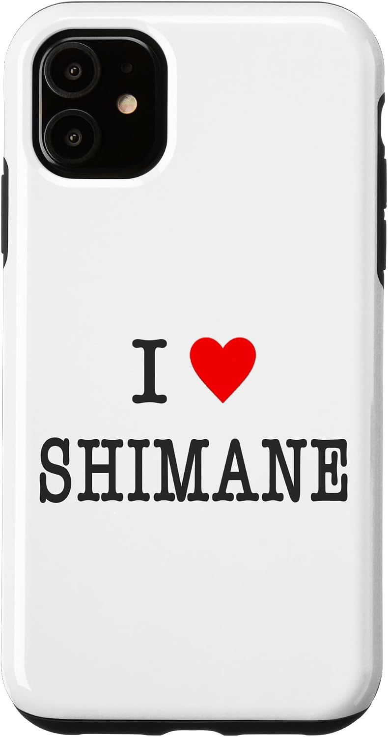 アイラブ・SHIMANE 島根（I Love ハート）【47都道府県】JIMO-T ジモティ お土産 プレゼント 面白 スマホケース iPhone 15 Plus 用