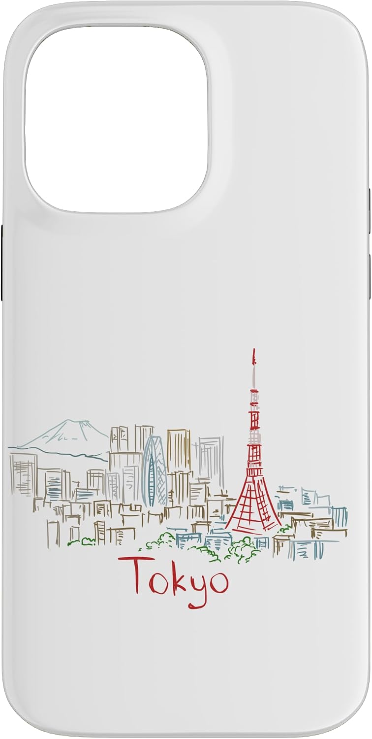 東京 日本 旅行 お土産 パノラマ 都市 ランドマーク ギフト スマホケース iPhone SE (2020) / 7 / 8 用