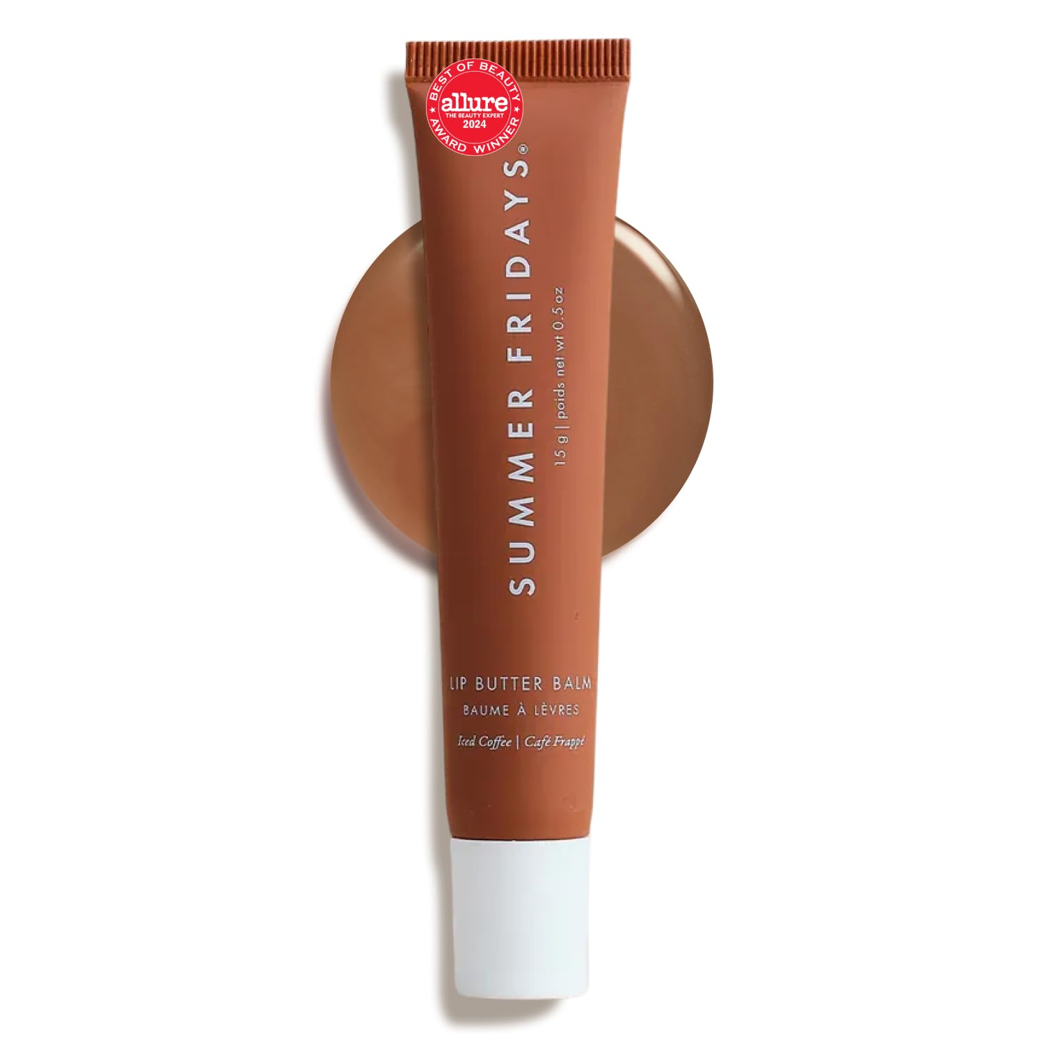 Summer Fridays Lip Butter Balm - Moisturizing Lip Gloss for Instant Shine + Sheer Color - With Nourishing Shea Butter - Everyday Makeup + Skin Care Summer Essentials - Vegan - Pink Sugar (.5 Oz)