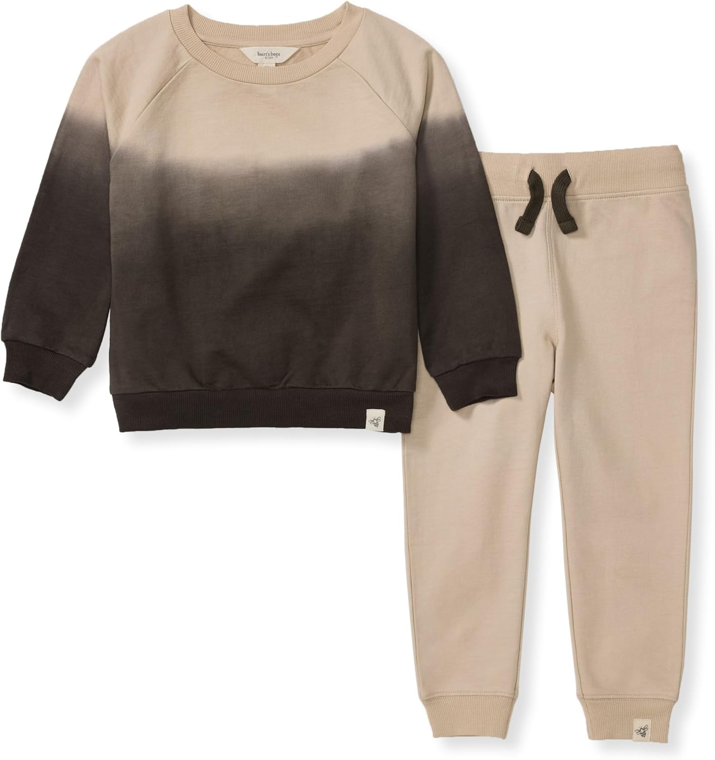 Burt's Bees Baby conjunto de camisa y pantalón para bebé niño, conjunto de camiseta de manga larga y pantalón, 100% algodón orgánico