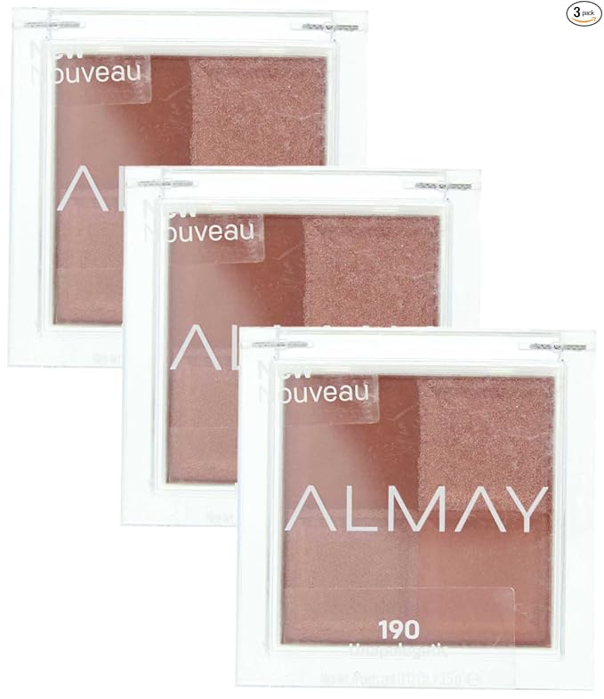 Almay - Paleta de sombra de ojos, maquillaje de ojos de larga duración, sombra de ojos de un solo tono en acabado mate, metálico, satinado y brillante, hipoalergénica, 130 El mundo es mi ostra, 0.1 Oz