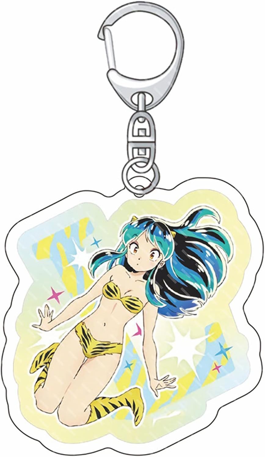 Urusei Yatsura Keychain Ataru Moroboshi Lamb Character Moe Anime Cute Unofficial Goods Key Chain Key Ring Bag Car Key Wallet Birthday Present Gift