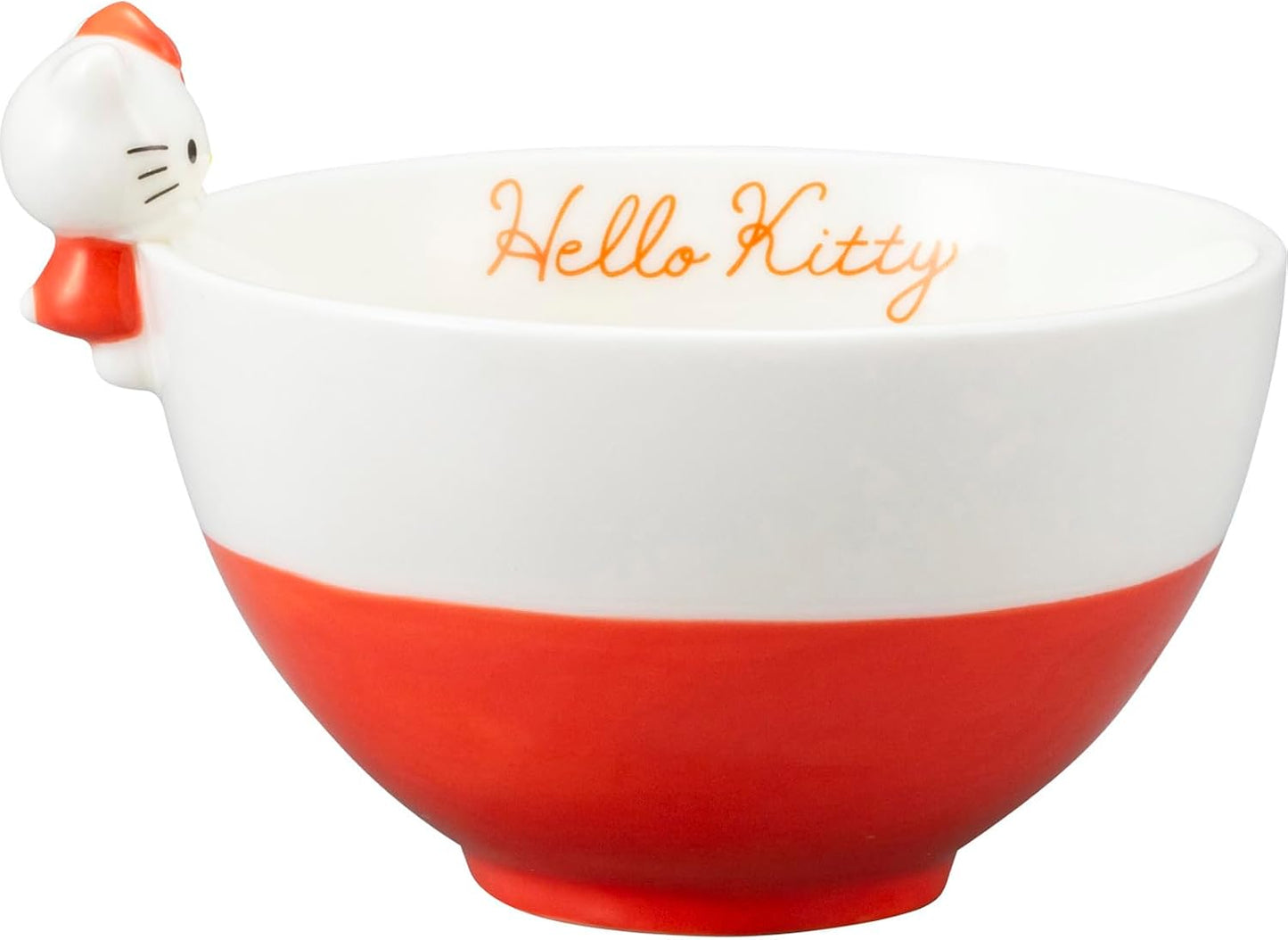 Sanrio SAN4213-1 Hello Kitty Soup Bowl and Rice Bowl Dinnerware Set, Mini, Kitty, Miscellaneous Goods, Sanrio Goods, Gift, Made in Japan