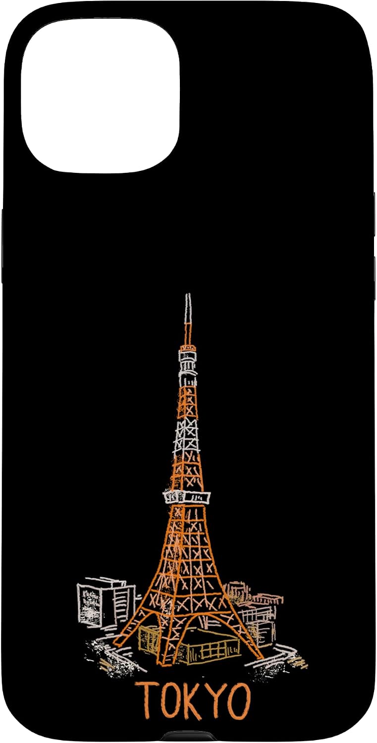 Tokyo Tower Japan Travel Souvenir City Landmark Gift Smartphone Case for iPhone 15 Plus