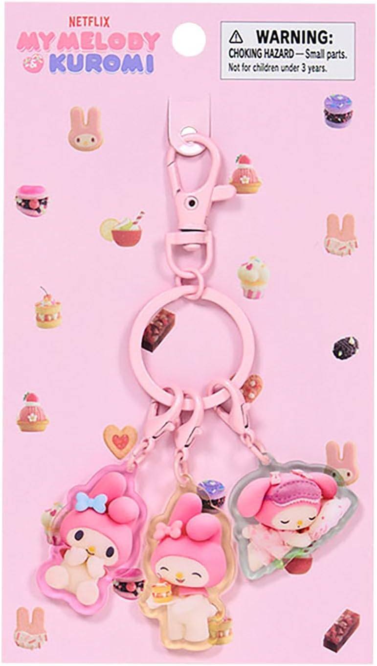 Sanrio (SANRIO) Acrylic Keychain (Netflix Original Anime My Melody & Kuromi) My Melody Acrylic & Steel Suitable for ages 3 and up 883328