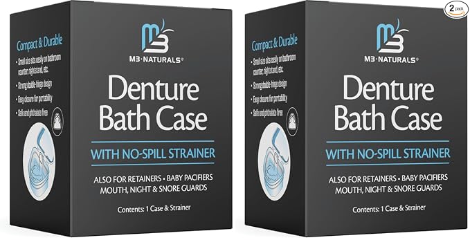 Retainer Cleanser Tablets Invisalign Cleaner, Removes Odors Discoloration Stains and Plaque 4 Month Supply Denture Cleansers Retainers Mouth Guards Denture Bath Mint by M3