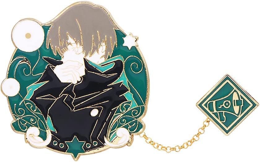 JJK Satoru Broche - Pines de esmalte de figuras de anime Satoru - Regalos divertidos para amantes del anime