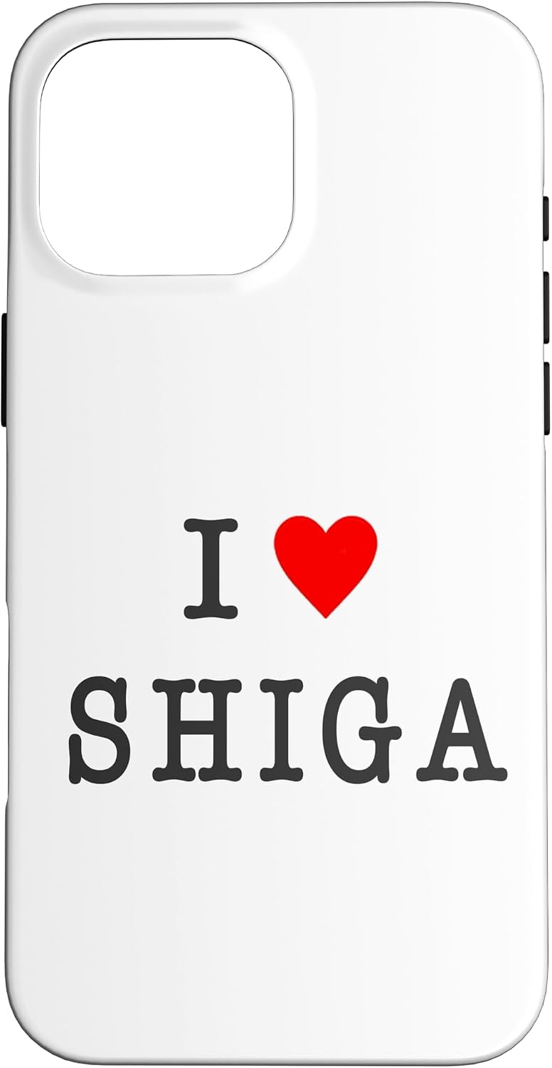 アイラブ・SHIGA 滋賀（I Love ハート）【47都道府県】ジモティ プレゼント お土産 面白 スマホケース iPhone 14 Plus 用