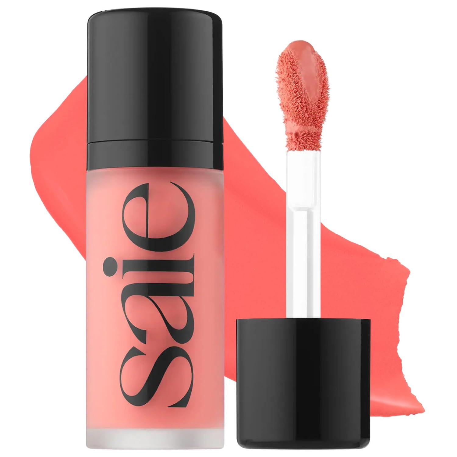 Saie Mini Dew Liquid Blush for Cheeks - Hydrating Cream Blush Stick with a Blendable + Buildable Formula - Skincare Infused Dewy Cheek Tint for a Natural Flush - Clean, Vegan Makeup - Sweetie (.24 oz)