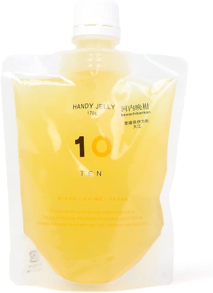 10FACTORY Ehime Mikan Jelly, Set of 8 (7 Types), 6.0 oz (170 g), Ehime Product, Additive-Free, Fruit, Orange, Made in Japan, Handy Jelly (8 Pieces, 7 Types)