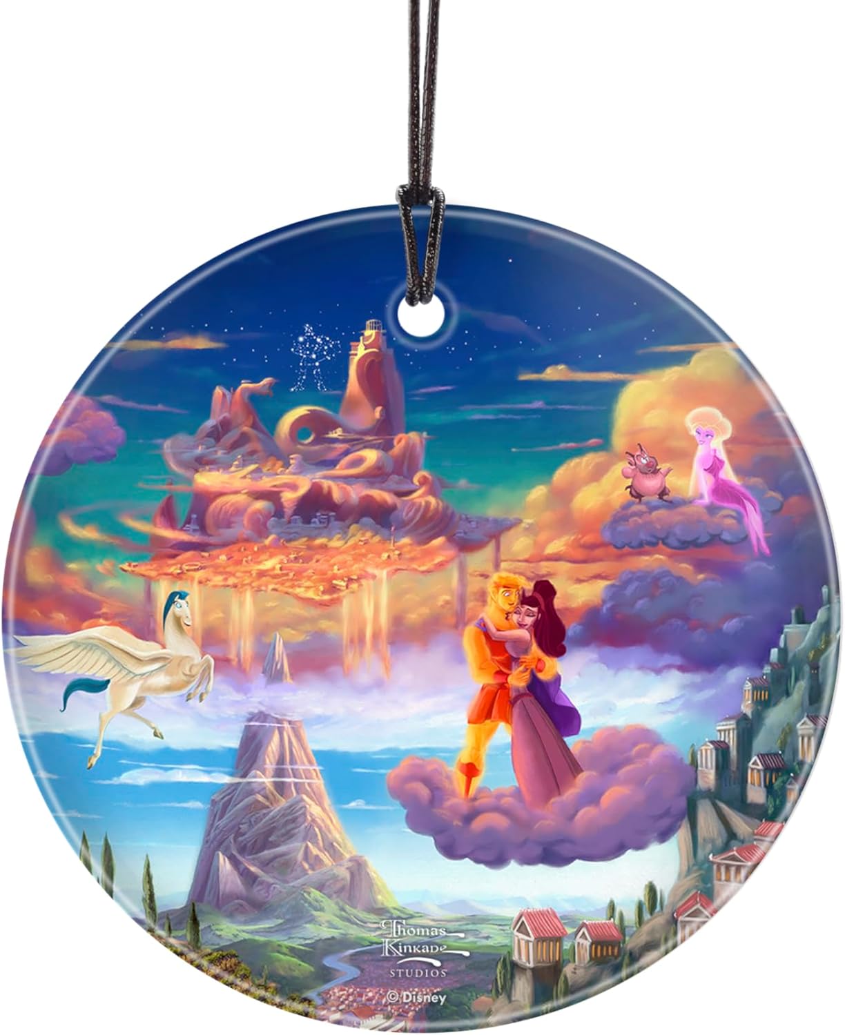 Disney - 101 Dálmatas – 3.5 pulgadas Starfire Prints colgante accesorio de impresión de vidrio – Ideal para regalar y coleccionar | Hanging glass print | Bedroom or office display | Disney fan gift