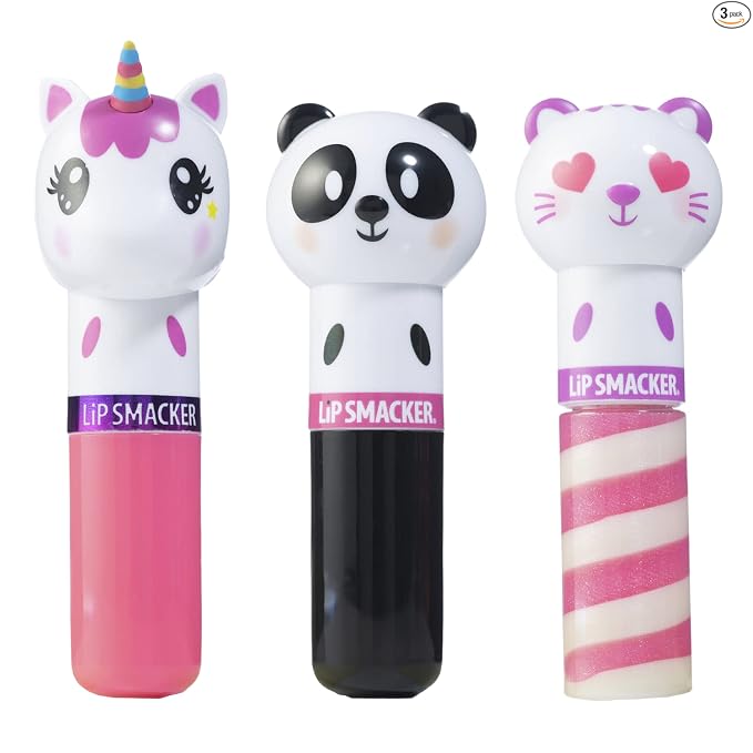 Lip Smacker Lippy Pals Unicorn, Bálsamo labial con sabor hidratante y suavizante de brillo suave, sabores deliciosos hidratantes y protectores, libre de crueldad y vegano - Magia de unicornio