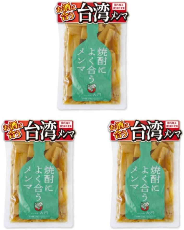 Menmaya Daimon Snacks, Goes Well with Highball, Menma 7.1 oz (200 g), Seafood Umami and Black Pepper Accented, Seasoned Extra Thick Meaty Texture, Fully Fermented Ingredients, No Bleach Used
