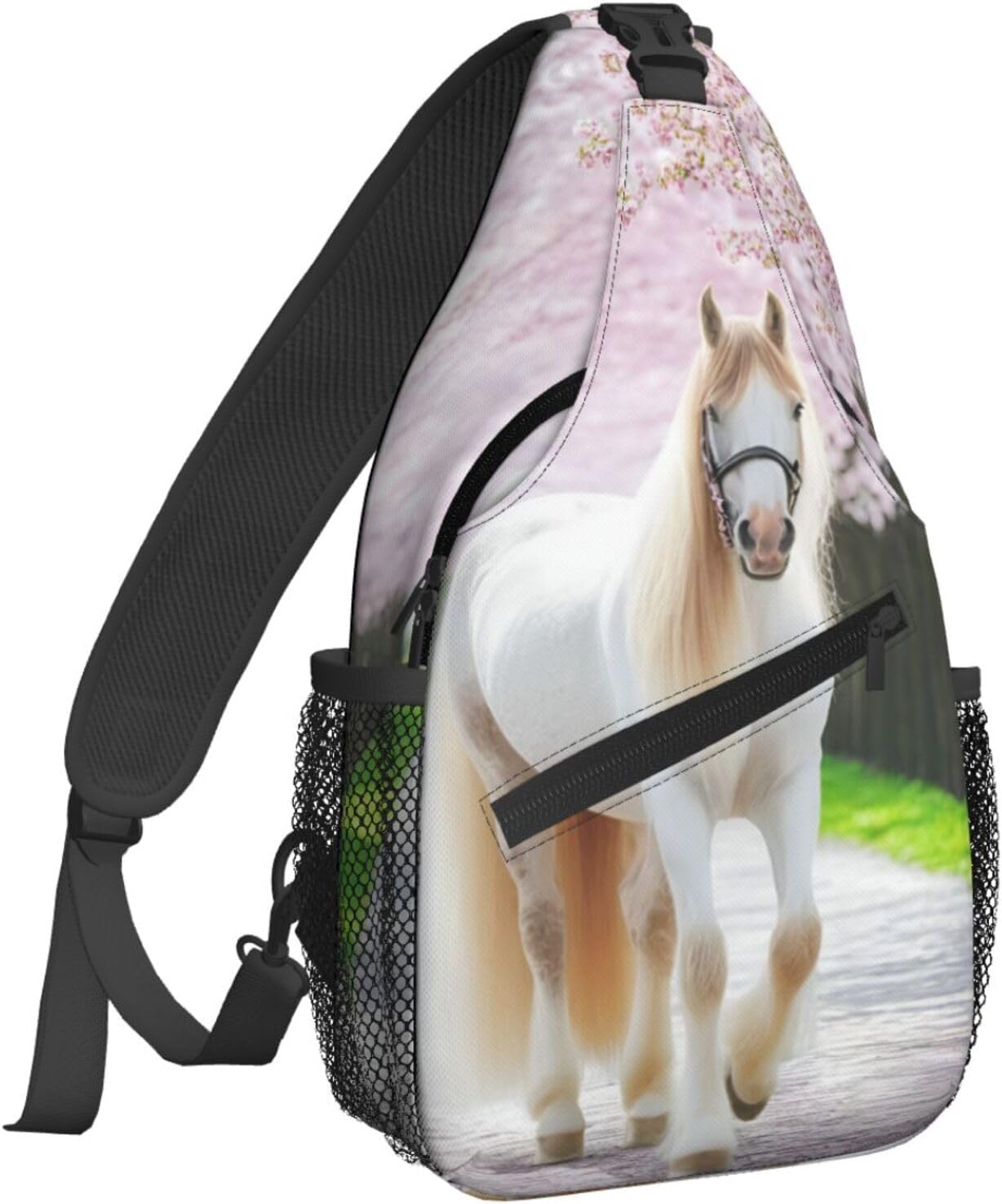 Famame Mochila bandolera para el pecho, bolsa de hombro, gimnasio, ciclismo, viajes, senderismo, mochila para hombres y mujeres, MultiColor37, Tamaño único
