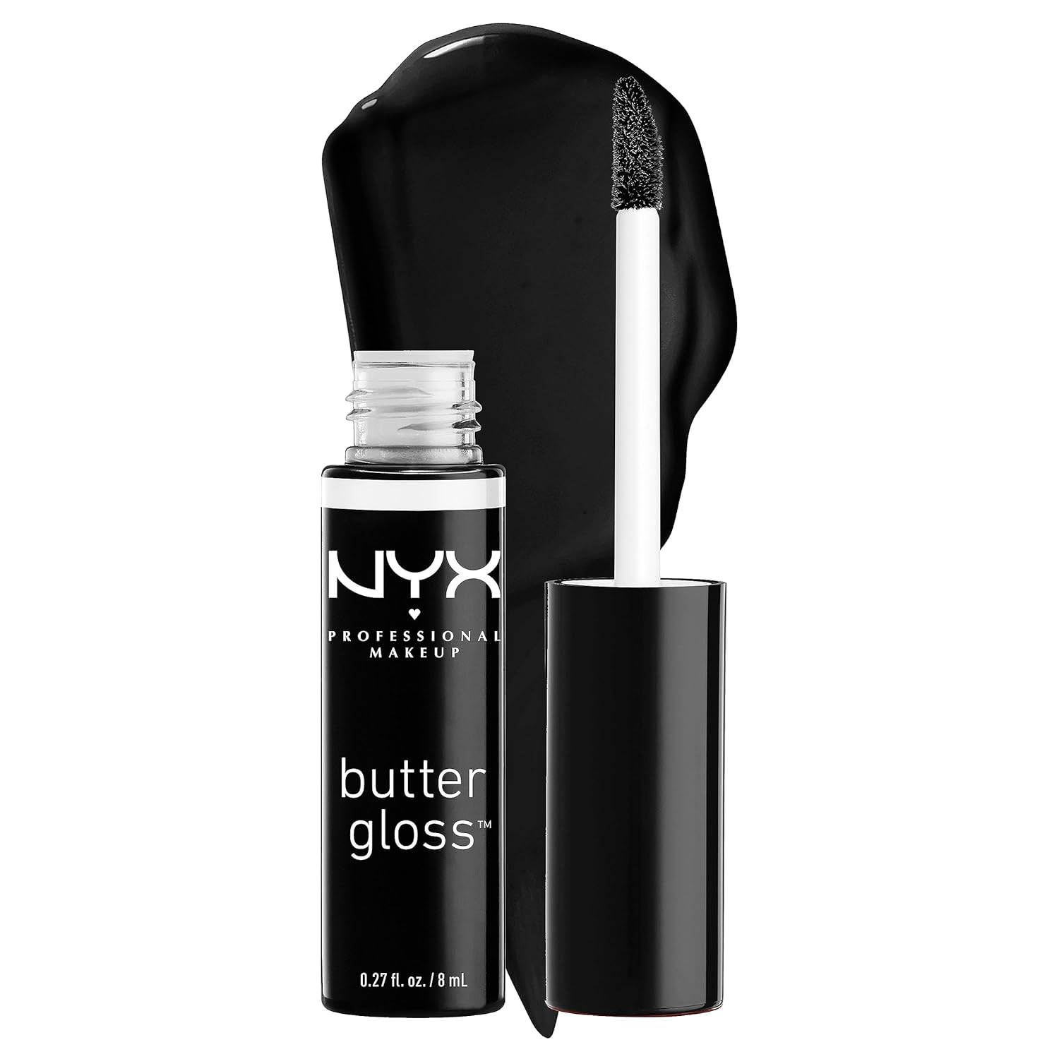 NYX MAQUILLAJE PROFESIONAL Brillo de mantequilla, brillo de labios no pegajoso - Tiramisu (Brown)