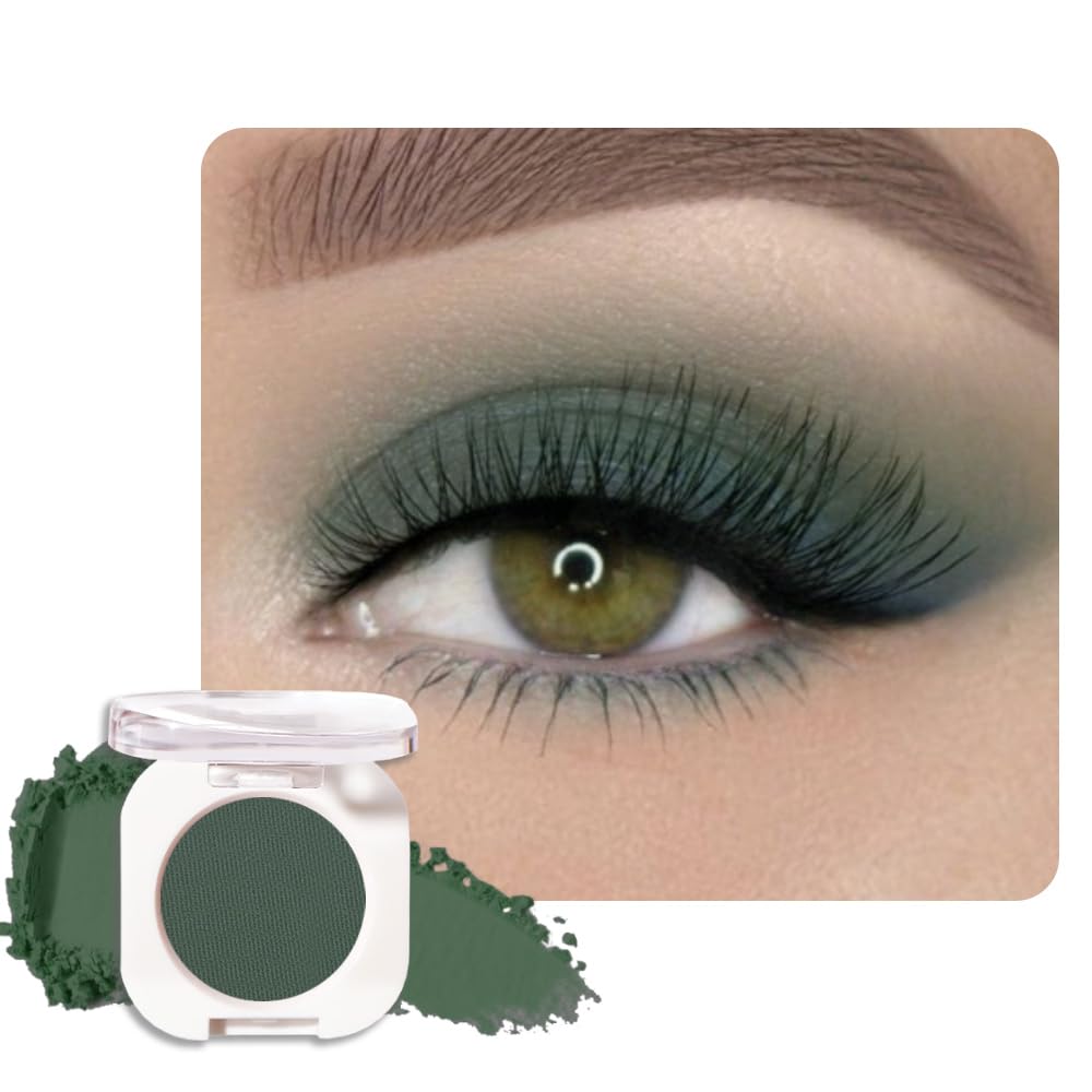 Sombra de Ojos Soltera con Destello de Champán, Sombra de Ojos Mini Liviana y Mezclable para Mujeres Mayores, Paleta de Maquillaje de Sombra de Ojos Monocromática Pigmentada Impermeable