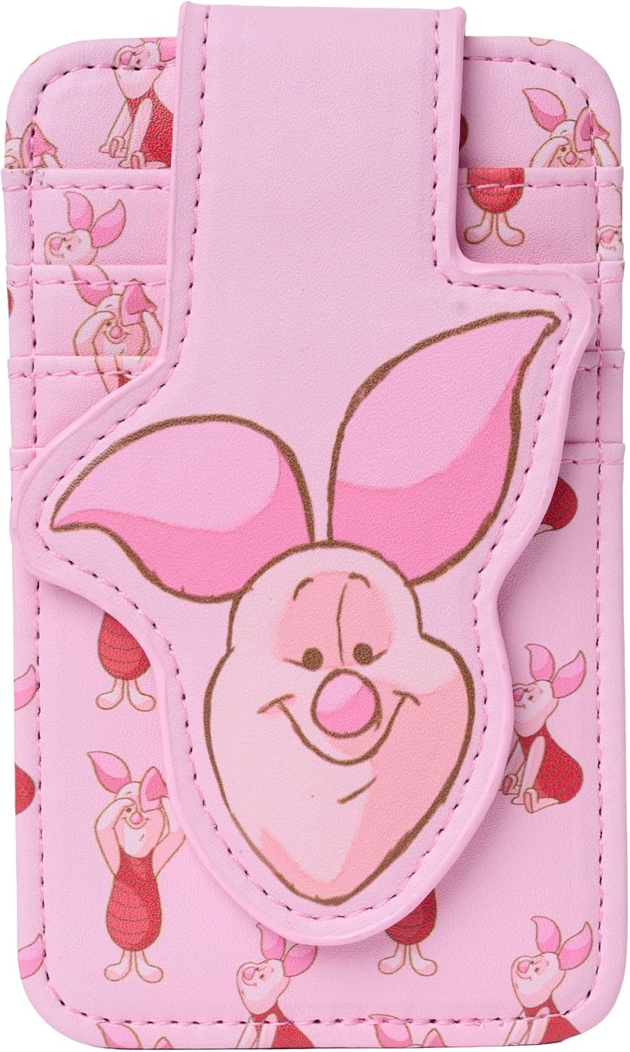 Disney Tarjetero para mujer, delgada, compacta, cartera, crédito, pequeño viaje a presión, Marie Aristocats Rosa, Tarjetero