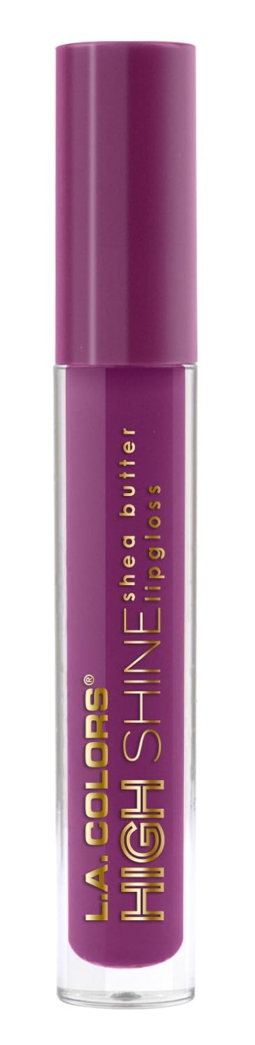 Manteca de Karité Lip Gloss de lato brillo L.A. Colors, de 0,14 onza, Transparente