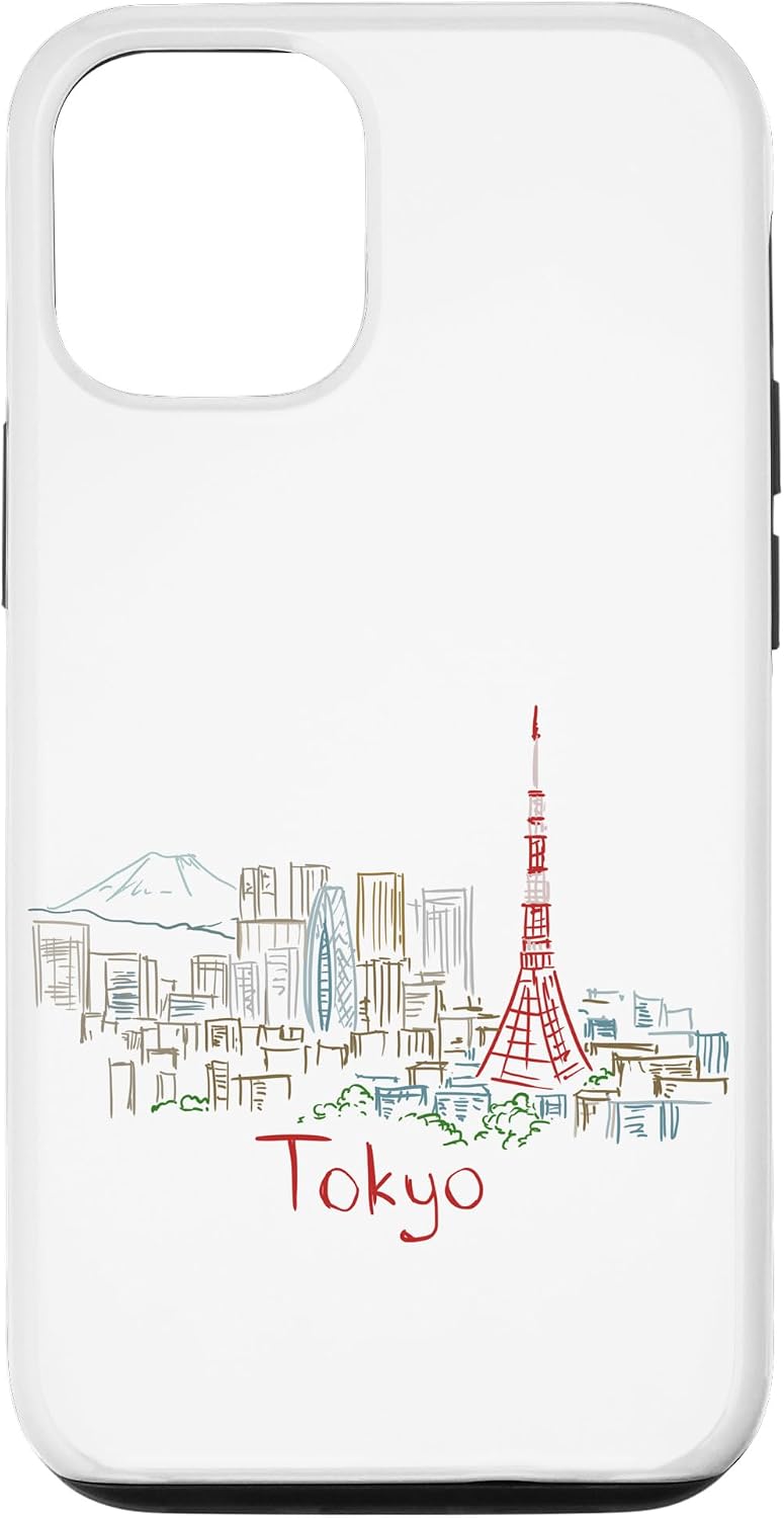 東京 日本 旅行 お土産 パノラマ 都市 ランドマーク ギフト スマホケース iPhone SE (2020) / 7 / 8 用