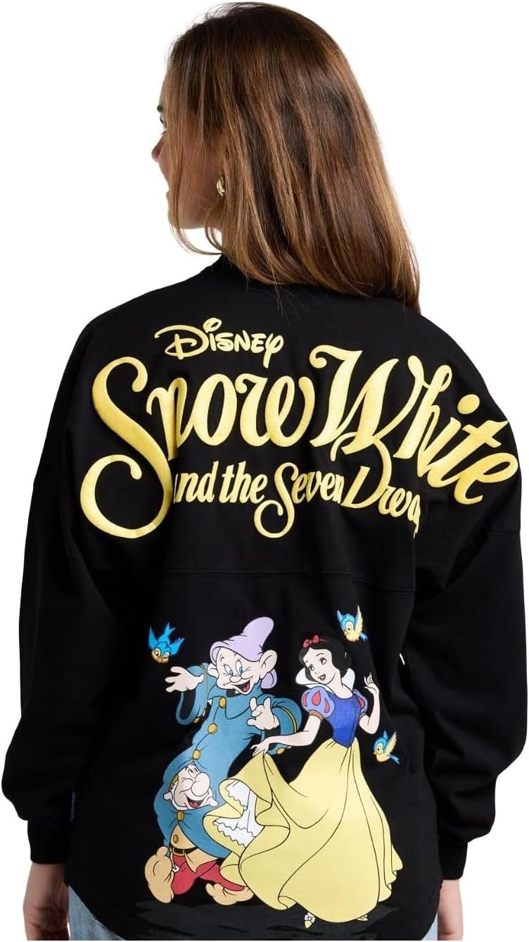 Spirit Jersey Disney Princess Collection, Talla Oversized, Unisex, Camisa Pullover de Manga Larga, Algodón 100% Grueso Preencogido