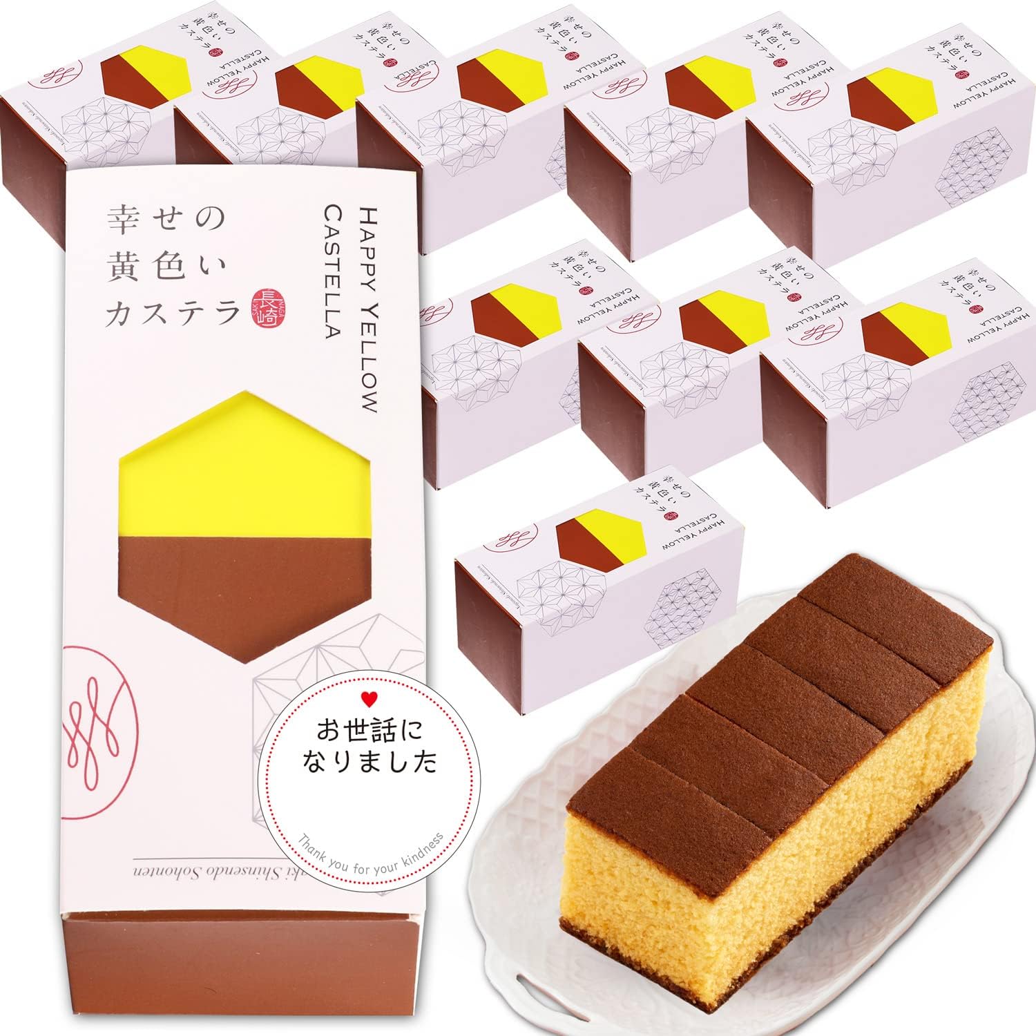Nagasaki Shinsendo Move Greetings Gift Small Gift Candy Castella 10 Piece Souvenir T300 x 10 Cute Stylish Panda