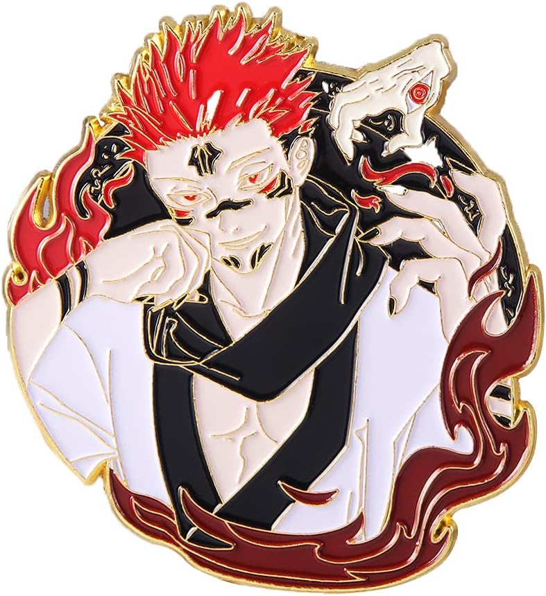 JJK Satoru Broche - Pines de esmalte de figuras de anime Satoru - Regalos divertidos para amantes del anime