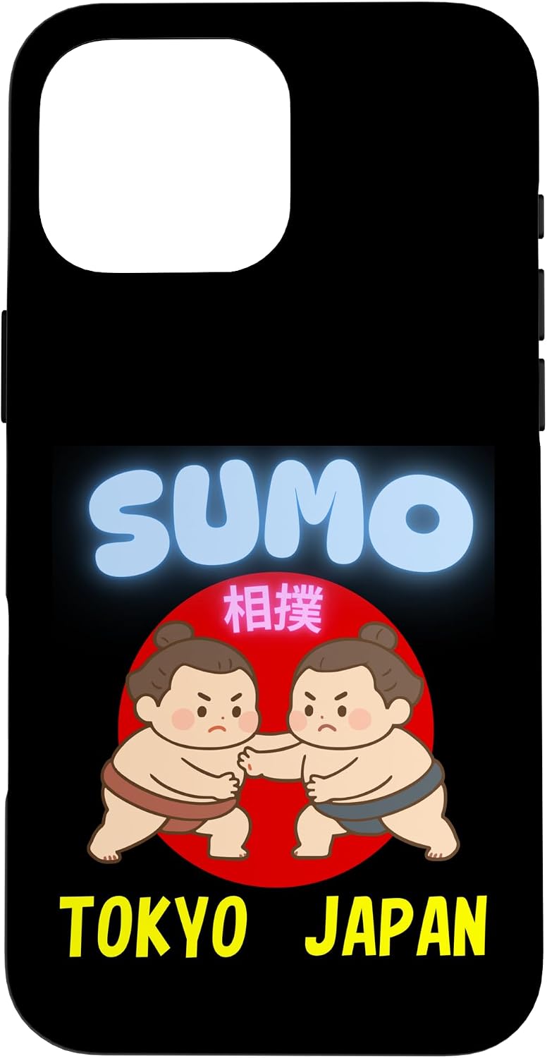 かわいい 相撲 日本 東京 お土産 カワイイスタイル デザイン スマホケース iPhone 14 Plus 用
