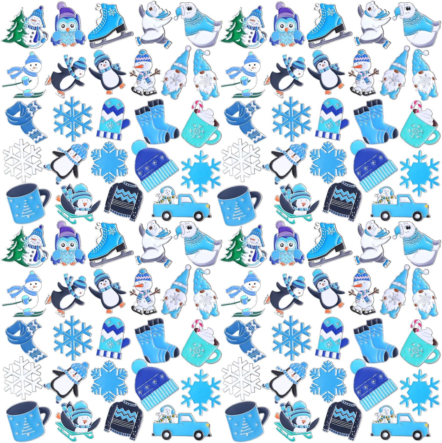 Ceenna 100 Pcs Enamel Pins Bulk Lapel Pins Brooches Decoration Gift for Backpack Clothes Women Mothers Teachers Nurse