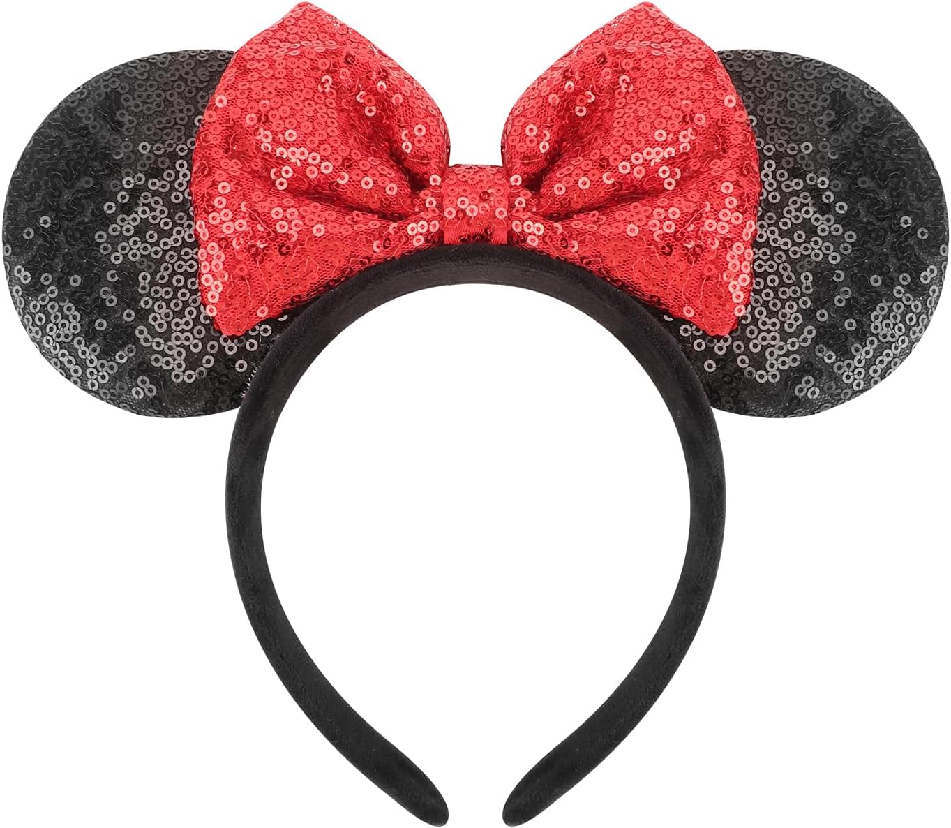 DRESHOW Mouse Ears Bow Sequins Party Decoration Cosplay Costume for Girls and Women