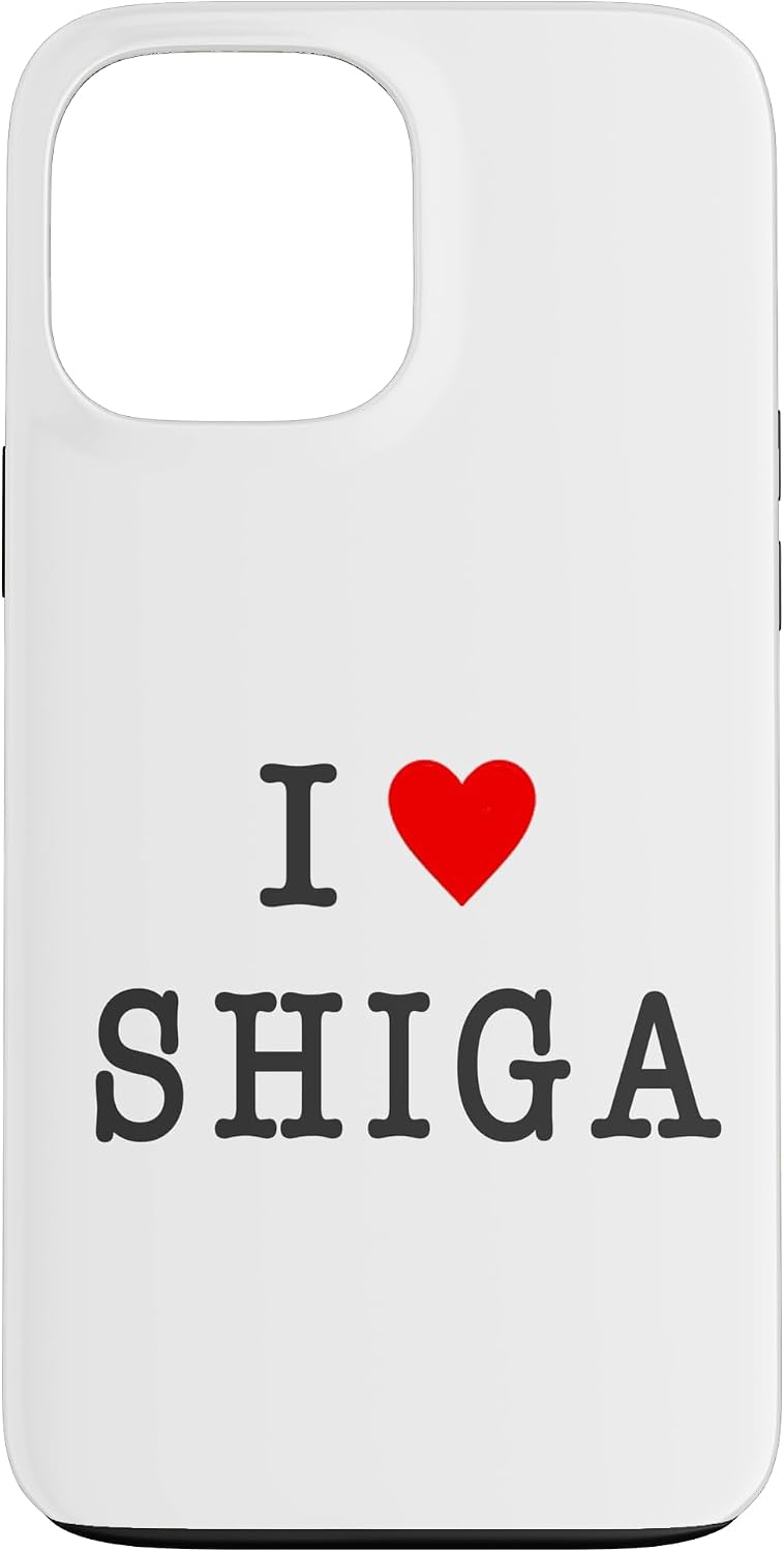 アイラブ・SHIGA 滋賀（I Love ハート）【47都道府県】ジモティ プレゼント お土産 面白 スマホケース iPhone 14 Plus 用