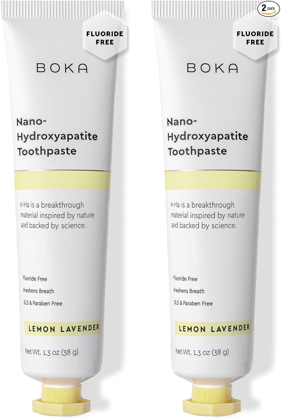 Boka Fluoride Free Toothpaste, Nano Hydroxyapatite Toothpaste, Appropriate for Sensitive Teeth - for Adult Oral Care - Ela Mint Flavor, 4 Fl Oz 1Pk