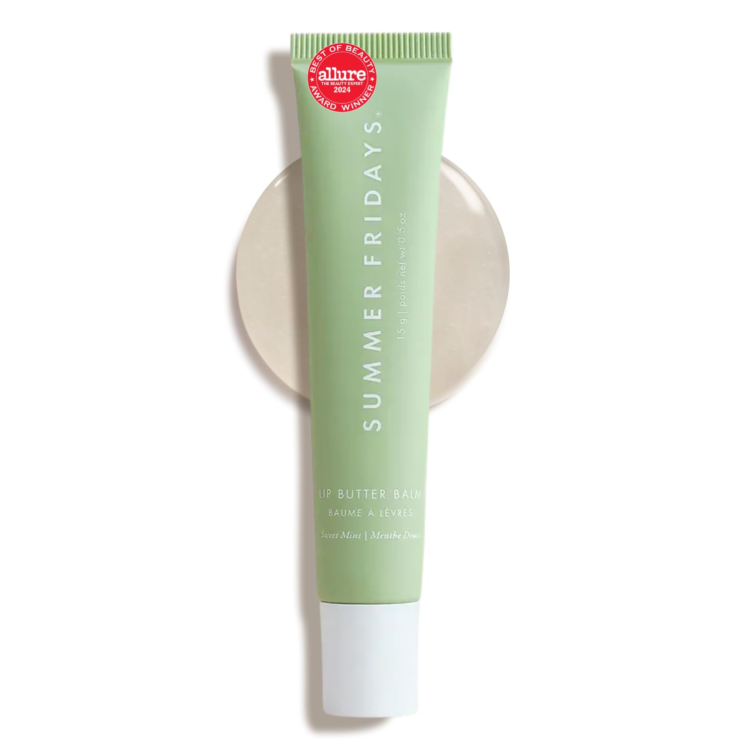 Summer Fridays Lip Butter Balm Sweet Pink Duo - Conditioning Tinted Lip Balm + Overnight Mask for Instant Shine + Color - With Hydrating Shea Butter - Strawberry Soft Serve + Birthday Cake (2 Count)