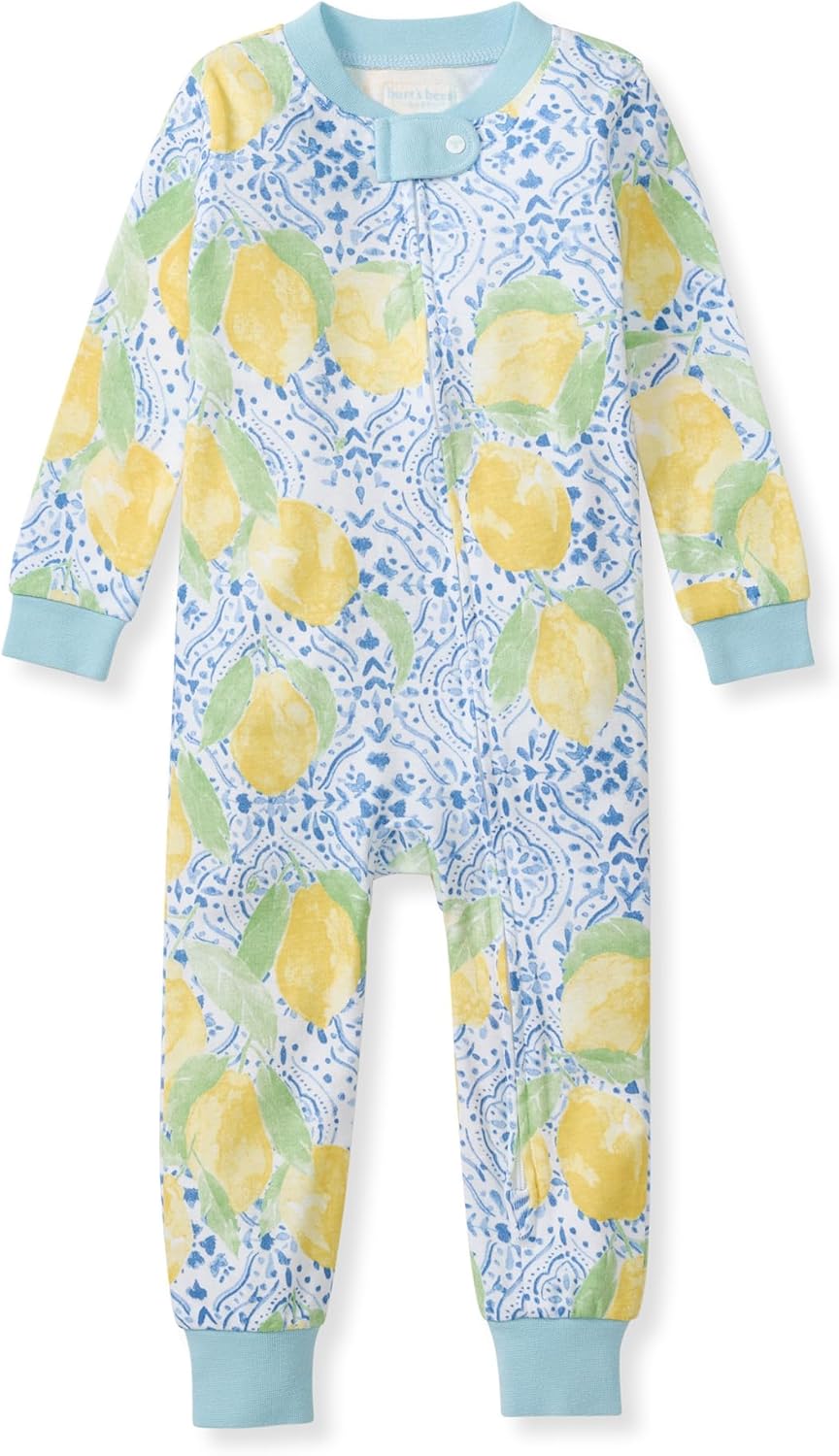 Burt's Bees Baby Unisex Footless Sleeper Pajama, 1-Pc Zip-Up Footie Pajama | Snug-fit organic cotton footless PJs features an easy 2-way zipper for easy nighttime changes