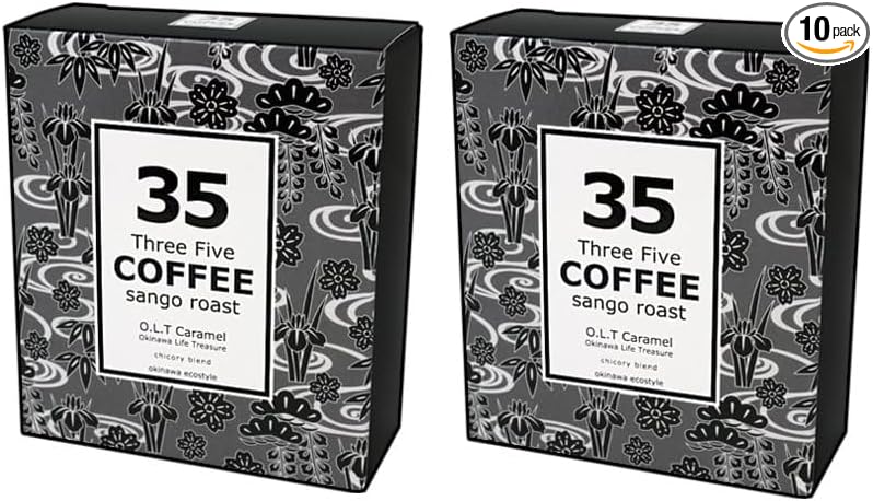 35COFFEE Coffee ISLAND SPECIAL Coral Roast Chicory Blend Tetra Bag Coffee 1 Box (5 Pack) Okinawa Souvenir