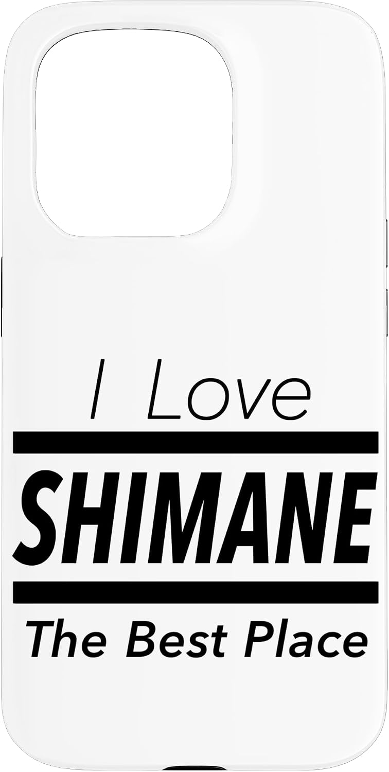 iPhone 13 I Love Shimane (I Love) JIMO-T [47 Prefectures] Jimoti Local Love Goods Travel Souvenir Funny Smartphone Case