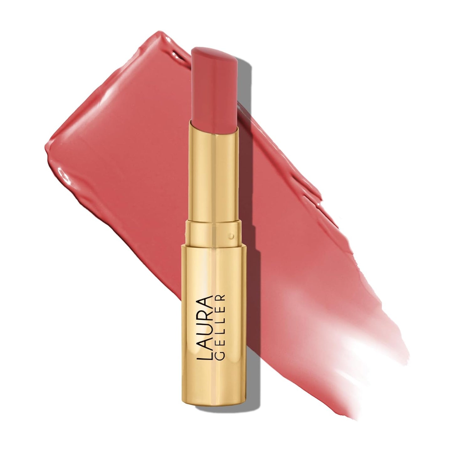 LAURA GELLER NEW YORK Bálsamo en gel hidratante con color para labios - In the Buff - Vitamina E hidratante - Acabado semibrillante