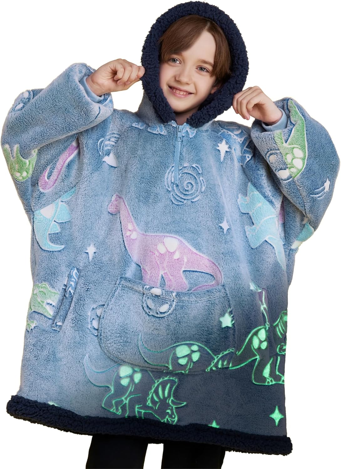 Giggling Getup Manta con capucha para adultos, regalos para adolescentes, niñas, hermanas, mujeres, forro polar sherpa, sudadera con capucha, cálida y acogedora con bolsillo y mangas, color beige gato