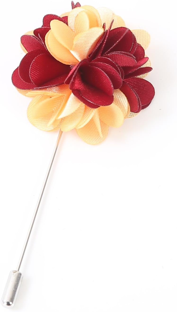 Flairs New York Esenciales del Caballero Premium Broche de Solapa de Flor Hecho a Mano