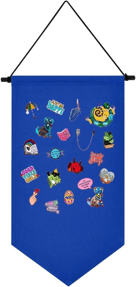 Broche para colgar en la pared, estuche de almacenamiento de joyas, soporte de exhibición de lienzo, soporte de pin esmaltado, soporte para pancartas, aretes, collar, organizador de colección