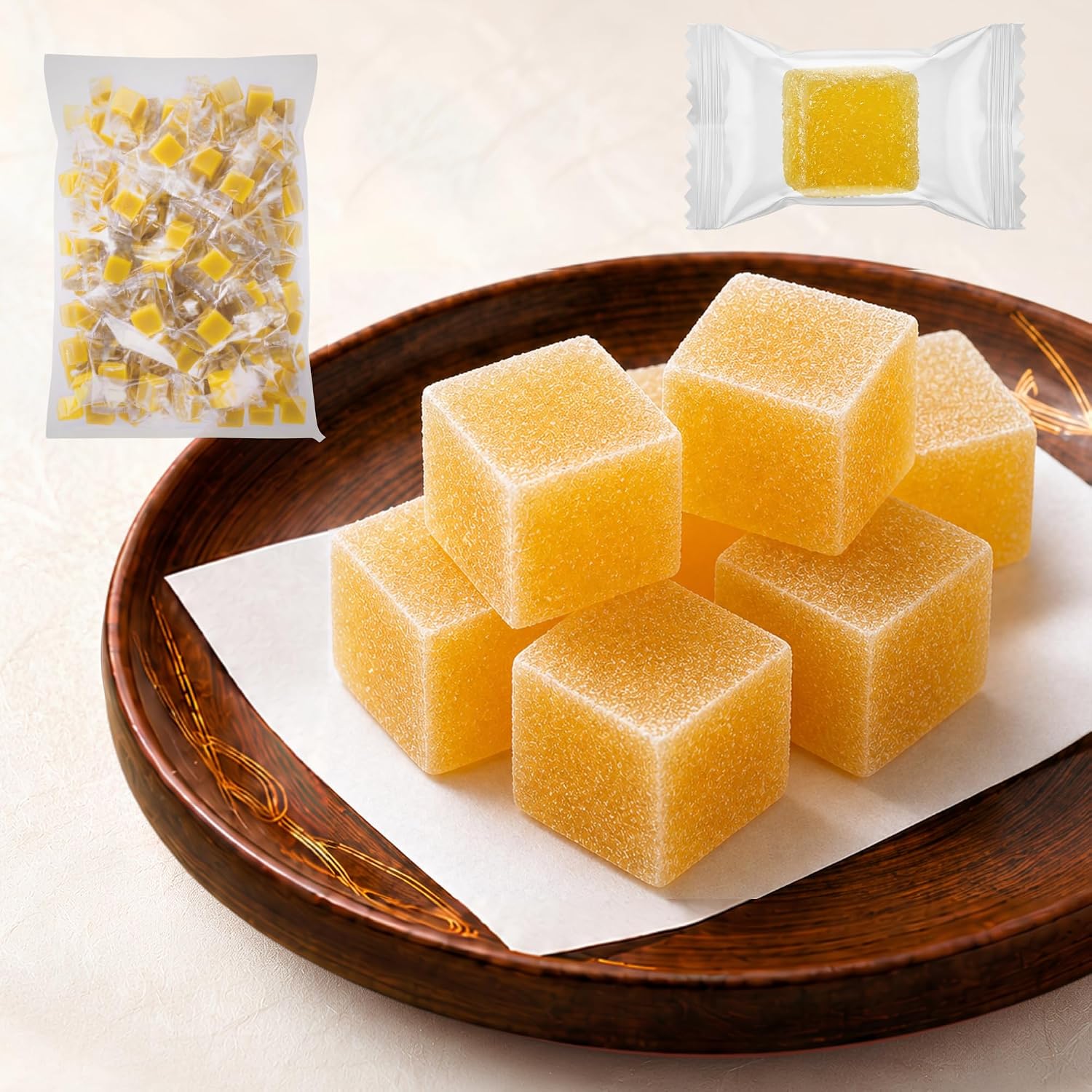 Alneka Mini Adzuki Yokan Yokan Japanese Sweets, Individual Packaging, 17.6 oz (500 g), Estimated Quantity: Approximately 50 Pieces, Made in Japan