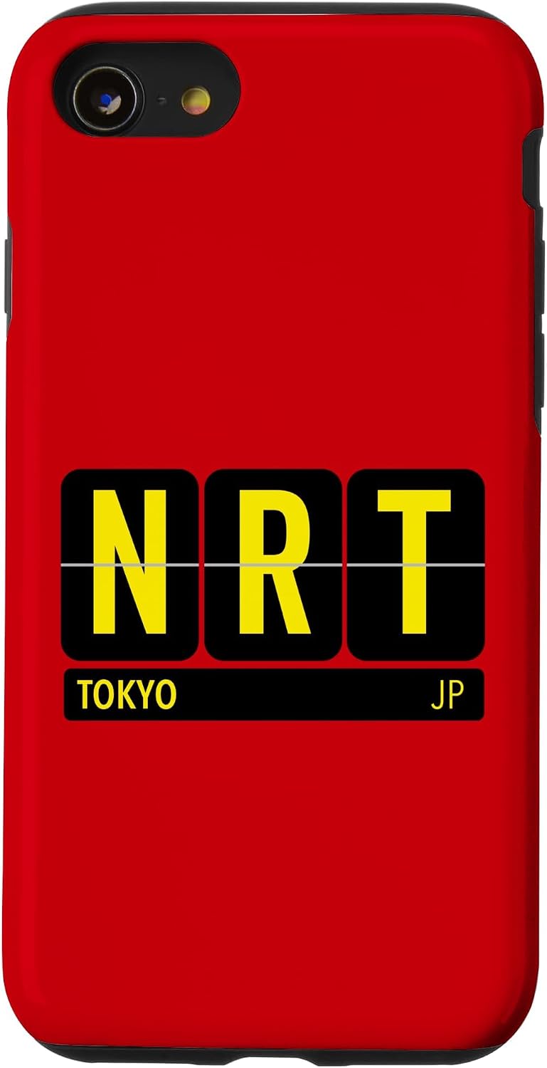 NRT 東京 日本 旅行 お土産 イエロー文字 スマホケース iPhone 11 用