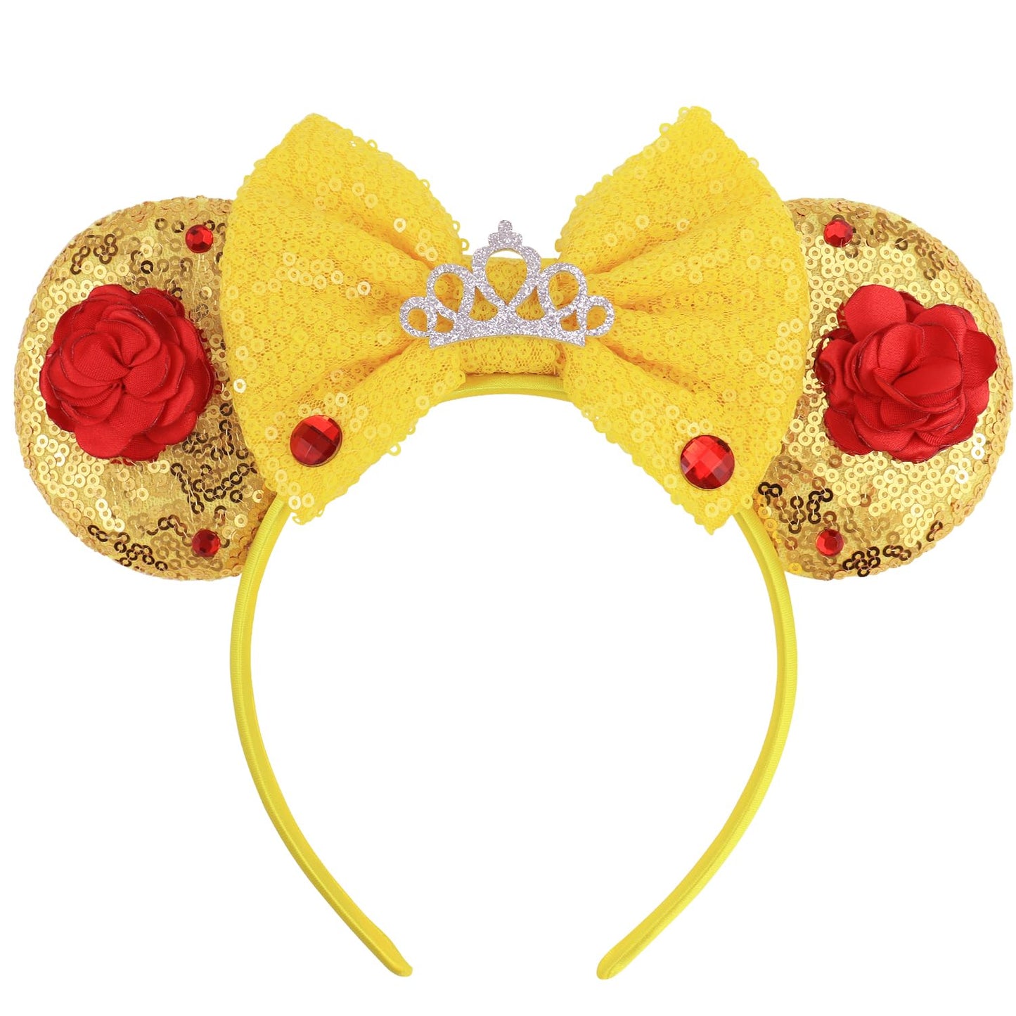 Diadema con orejas de ratón, diadema con orejas de auto de Lighting McQueen para fiesta de cumpleaños de niños - Diadema con orejas de auto
