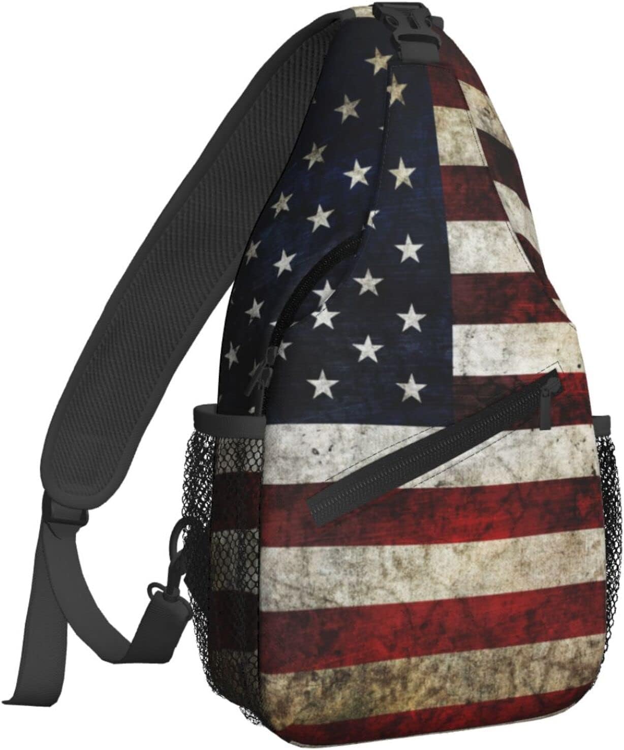 Famame Mochila bandolera para el pecho, bolsa de hombro, gimnasio, ciclismo, viajes, senderismo, mochila para hombres y mujeres, MultiColor37, Tamaño único